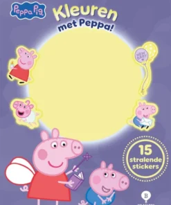 Kleuren met Peppa Pig glow in the dark