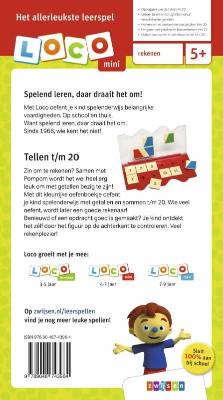 Rompompom ik leer tellen t/m 20 | 9789048743964 Rompompom ik leer tellen t/m 20 - Afbeelding 2