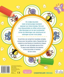 Alternative view of Happy Mandala Color - Uitscheurbare kleurplaten