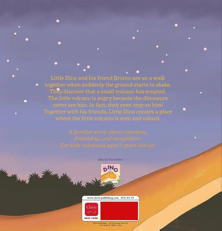 Little Dino and the Angry Volcano | 9798890633125 Little Dino and the Angry Volcano - Afbeelding 2