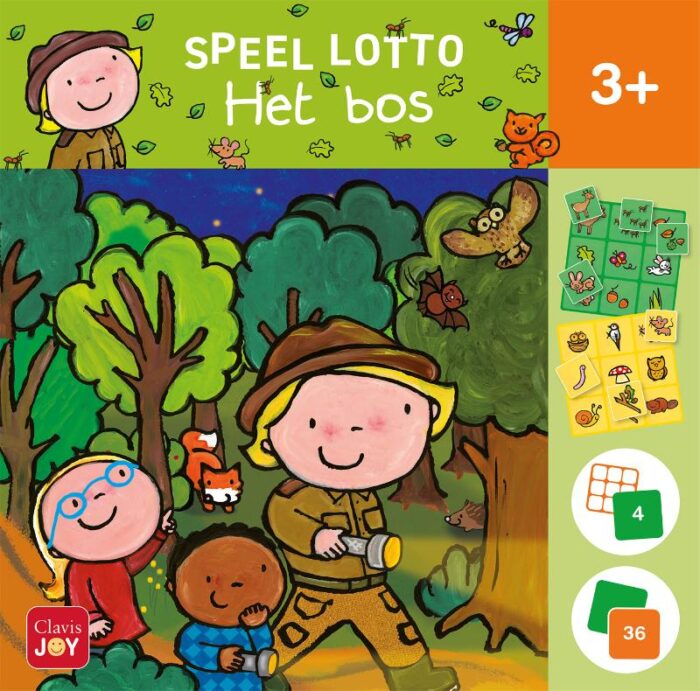 Speel lotto. Het bos