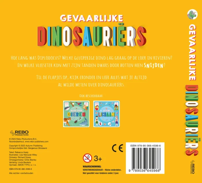 Flapjesboek Gevaarlijke dinosauriërs - Afbeelding 2