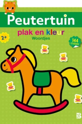 Plak en kleur Dino's