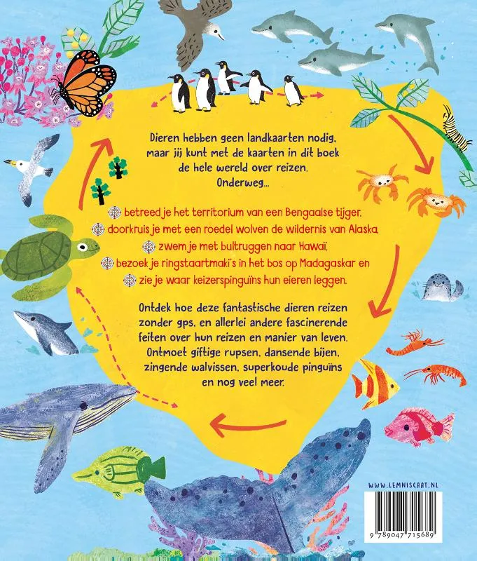 Landkaarten voor pinguïns en andere reizende dieren | 9789047715689 Landkaarten voor pinguïns en andere reizende dieren - Afbeelding 2