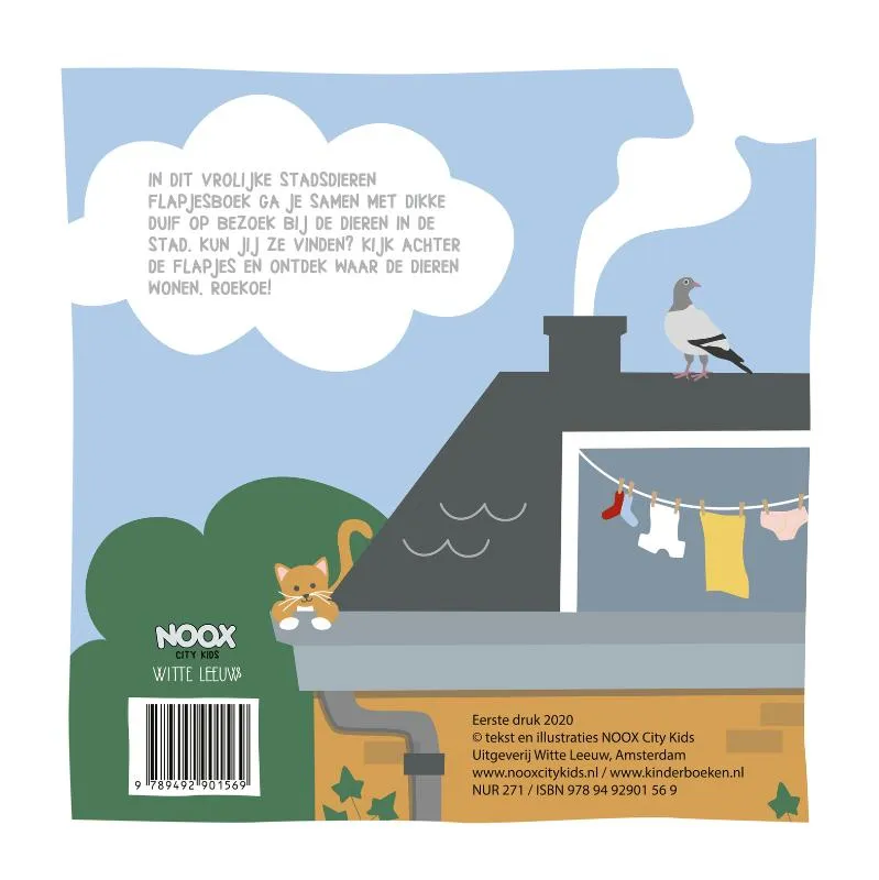 Het vrolijke stadsdieren flapjesboek | 9789492901569 Het vrolijke stadsdieren flapjesboek - Afbeelding 2