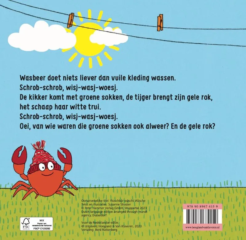 Wasbeer doet de was | 9789089674159 Wasbeer doet de was - Afbeelding 2