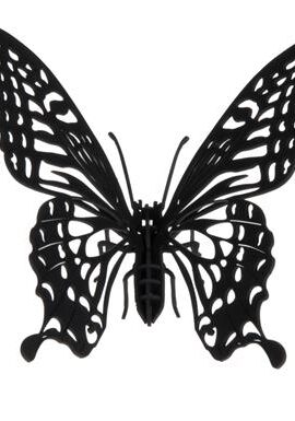 Alternative view of 3D paper model:  vlinder