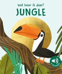 Wat hoor ik daar? Jungle - Coloring Book Cafe
