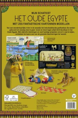Alternative view of Ontdek het land van de Farao's met zes fantastische kartonnen bouwmodellen