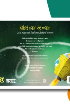 Raket naar de maan | Michel de Boer | kamishibai vertelplaten | 9789493341432