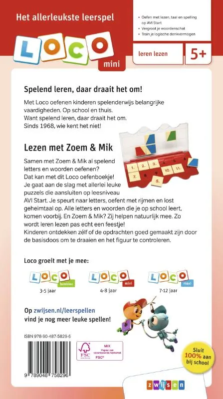 Loco mini Zoem & Mik lezen AVI Start | 9789048758296 Loco mini Zoem & Mik lezen AVI Start - Afbeelding 2