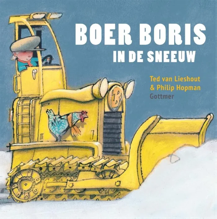 Boer Boris in de sneeuw