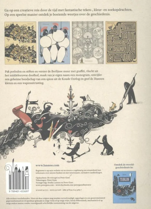 Tijdlijn doeboek - een creatieve reis door de tijd | 9789401435697 Tijdlijn doeboek - een creatieve reis door de tijd - Afbeelding 2