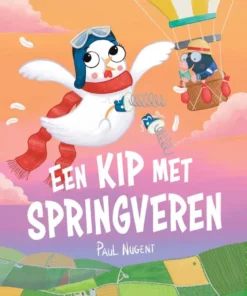 Een kip met springveren