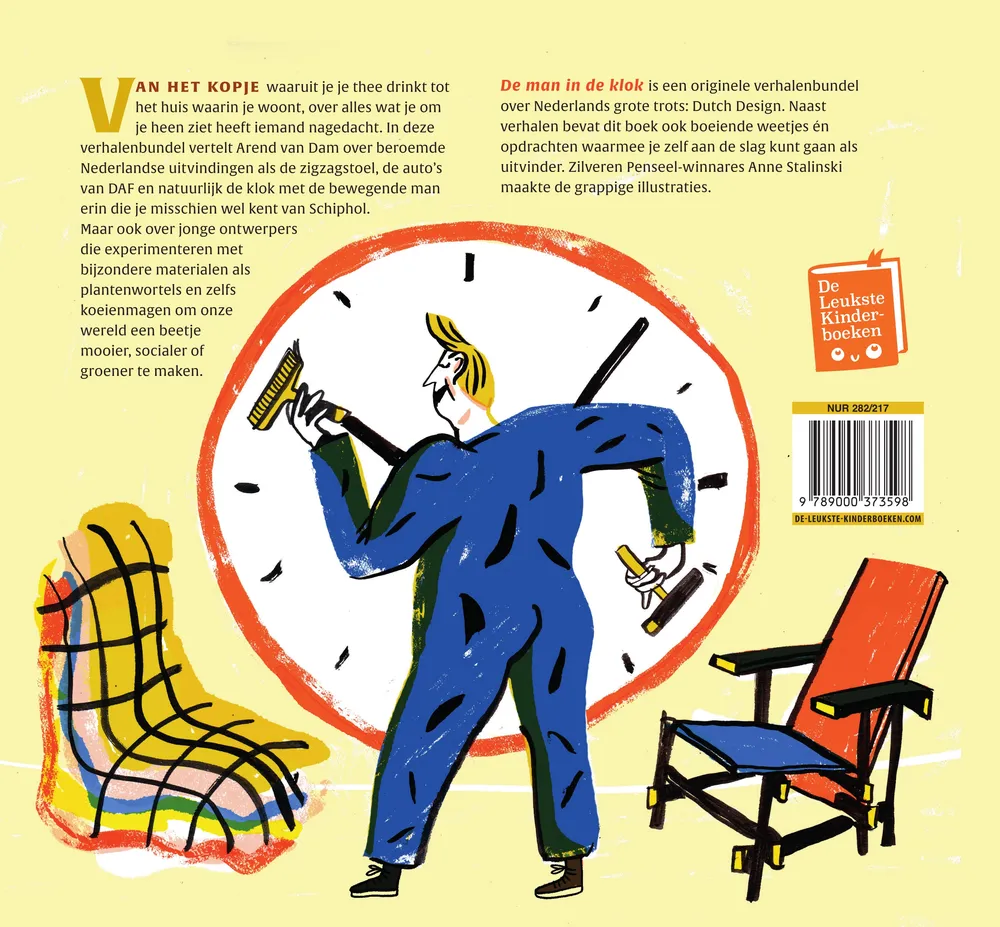 De man in de klok en meer verhalen over Nederlandse makers, ontwerpers en uitvinders | 9789000373598 De man in de klok en meer verhalen over Nederlandse makers, ontwerpers en uitvinders - Afbeelding 2
