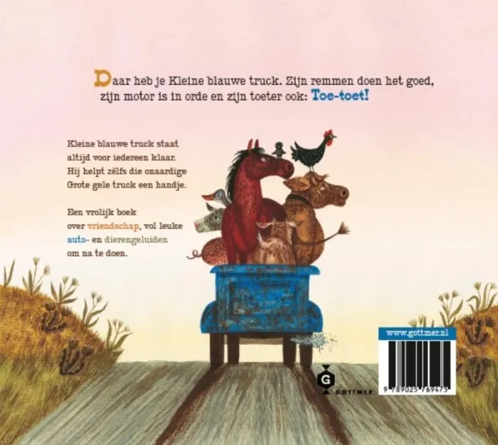 Kleine blauwe truck - Afbeelding 2