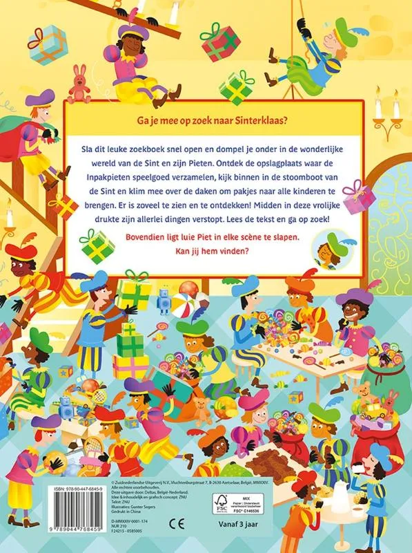 Waar is Sinterklaas? Het grote kijk- en zoekboek | 9789044768459 Waar is Sinterklaas? Het grote kijk- en zoekboek - Afbeelding 2