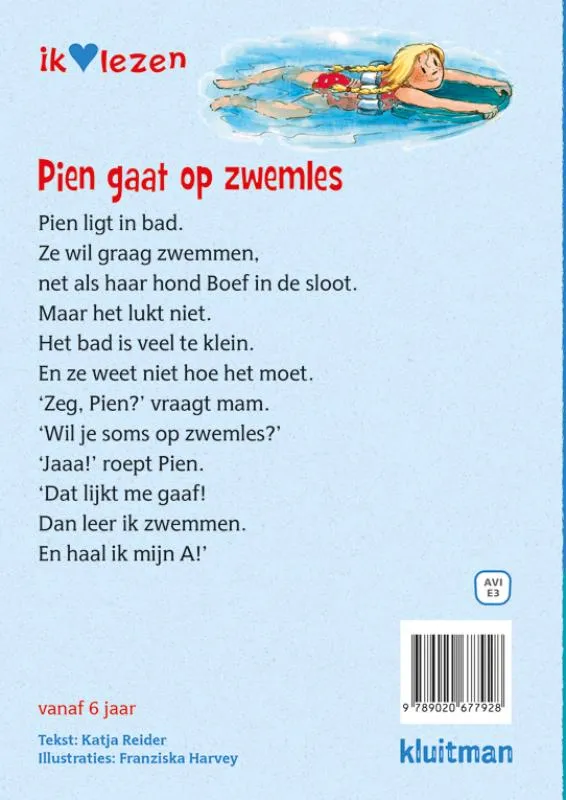 Pien gaat op zwemles | 9789020677928 Pien gaat op zwemles - Afbeelding 2