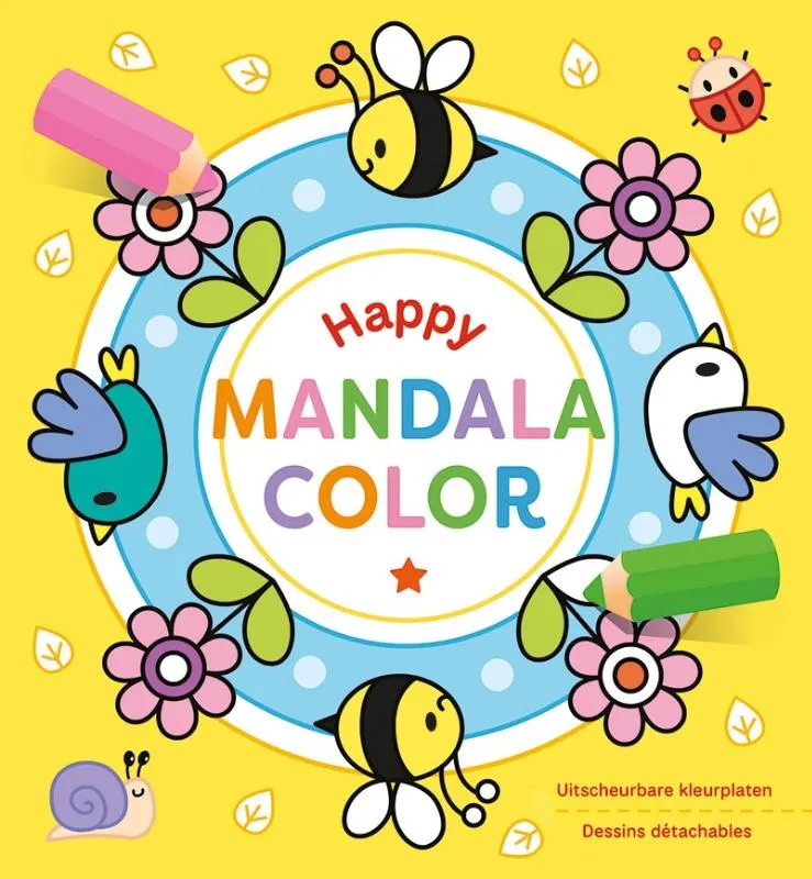 Happy Mandala Color - Uitscheurbare kleurplaten | 9789044771541 Happy Mandala Color - Uitscheurbare kleurplaten