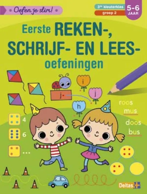 Oefen je slim! Eerste reken-, schrijf-, en leesoefeningen (5-6 j.) | 9789044746129 Oefen je slim! Eerste reken-, schrijf-, en leesoefeningen (5-6 j.)