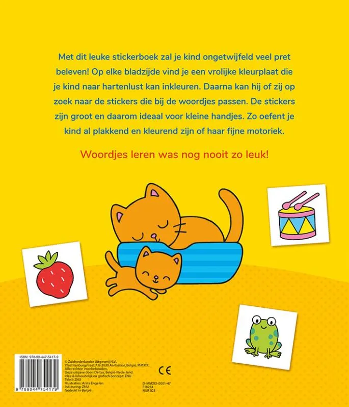 Stickerpret voor kleine handjes 2-4 jaar | 9789044754179 Stickerpret voor kleine handjes 2-4 jaar - Afbeelding 2