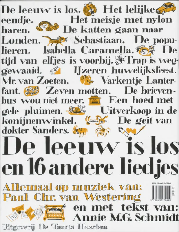 De leeuw is los en 16 andere liedjes | 9789060200599 De leeuw is los en 16 andere liedjes - Afbeelding 2