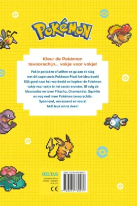 Alternative view of Pokémon pixel kleurpret - Volg de code en tover de Pokémon vakje voor vakje tevoorschijn!