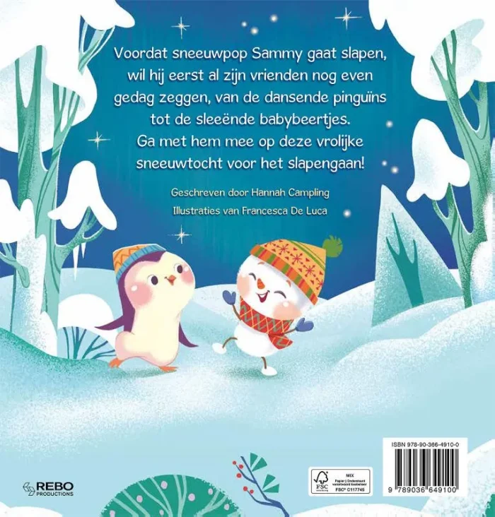 Welterusten kleine sneeuwpop - Afbeelding 2