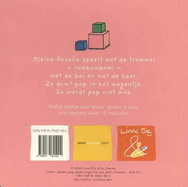 Kleine Rosalie speelt binnen | 9789079601004 Kleine Rosalie speelt binnen - Afbeelding 2