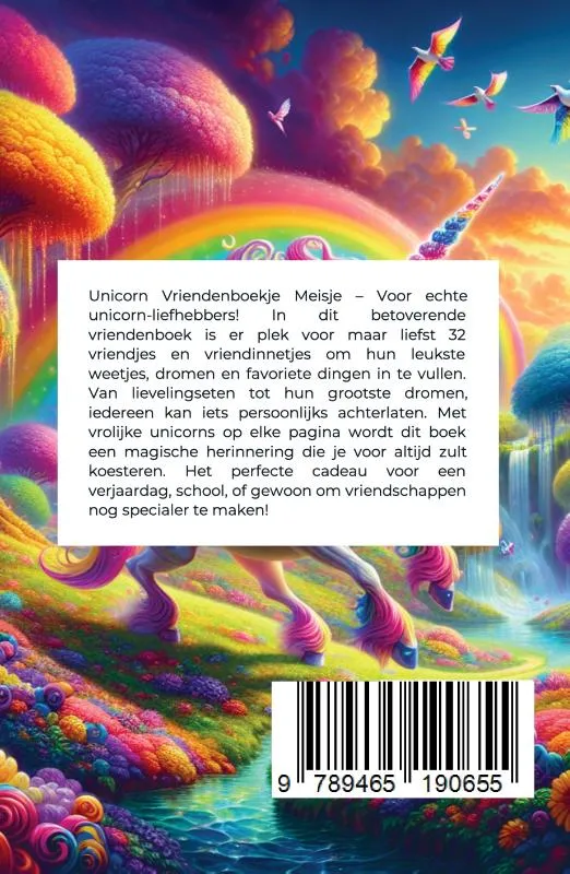 Unicorn Vriendenboekje Meisje | 9789465190655 Unicorn Vriendenboekje Meisje - Afbeelding 2
