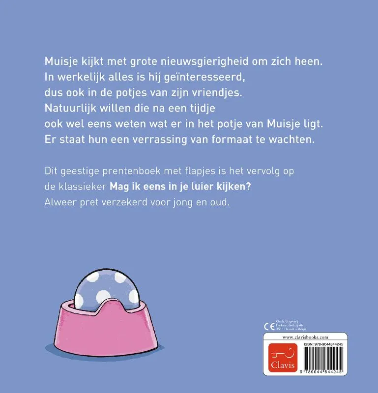 Mag ik eens in je potje kijken? Boek + knuffel | 9789044844665 Mag ik eens in je potje kijken? Boek + knuffel - Afbeelding 2