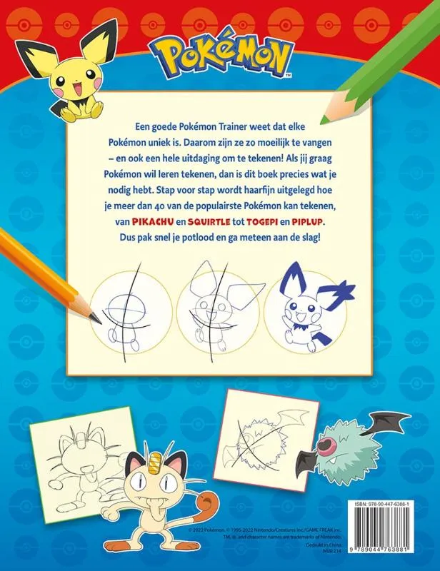 Pokémon™ stap voor stap leren tekenen | 9789044763881 Pokémon™ stap voor stap leren tekenen - Afbeelding 2