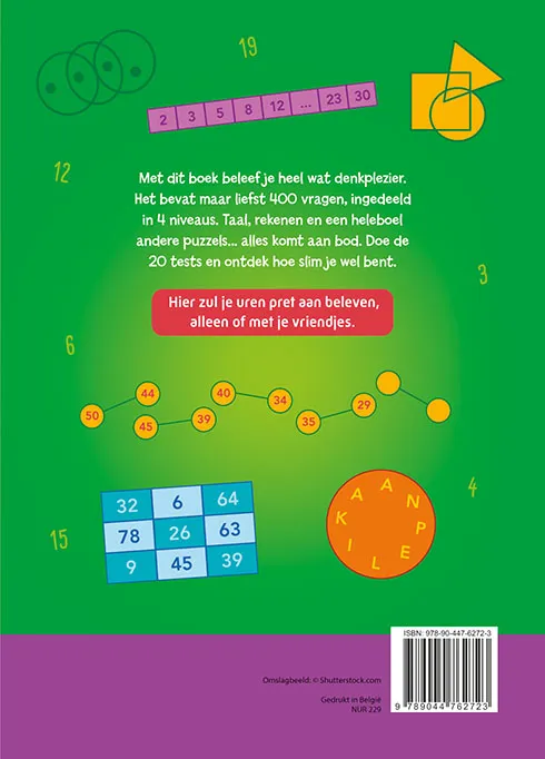 Superleuke IQ test voor kinderen | 9789044762723 Superleuke IQ test voor kinderen - Afbeelding 2