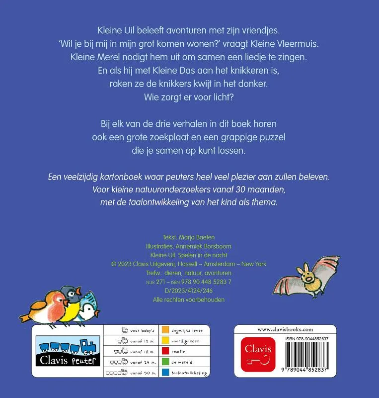 Kleine Uil, spelen in de nacht | 9789044852837 Kleine Uil, spelen in de nacht - Afbeelding 2