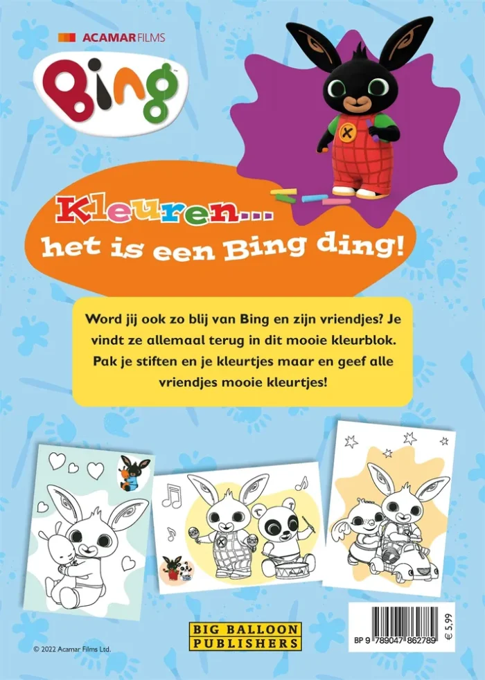 Kleuren... het is een Bing ding (kleurblok) - Afbeelding 2