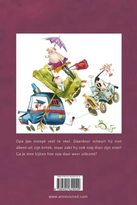 Alternative view of Opa Jan zakt door zijn stoel