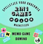 Magneet spelletjes voor onderweg 2 in 1 - Memo game en domino | 9789464080704