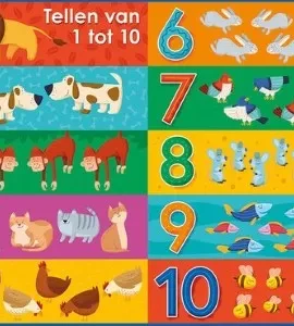 Onderlegger Tellen van 1 tot 10