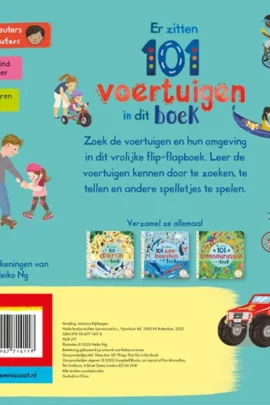 Alternative view of Er zitten 101 voertuigen in dit boek