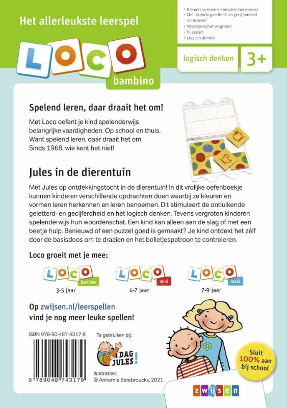 Loco Bambino Jules in de dierentuin | 9789048743179 Loco Bambino Jules in de dierentuin - Afbeelding 2