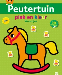 Plak en kleur Dino's