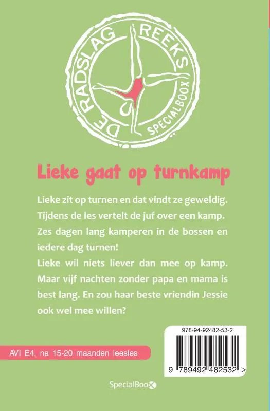 Lieke gaat op turnkamp | 9789492482532 Lieke gaat op turnkamp - Afbeelding 2