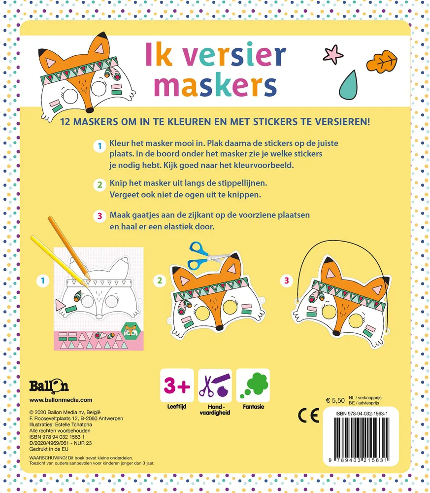 Ik versier maskers | 9789403215631 Ik versier maskers - Afbeelding 2