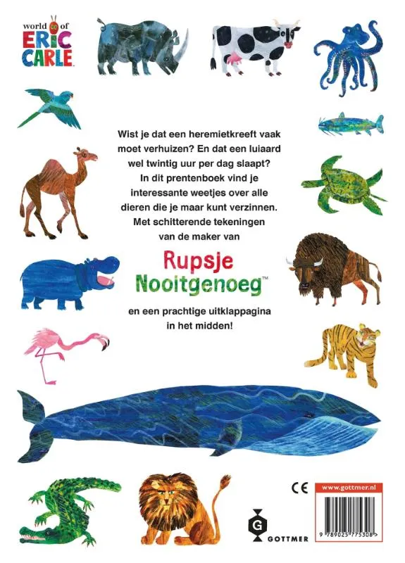 Eric Carle's grote dierenboek | 9789025775308 Eric Carle's grote dierenboek - Afbeelding 2
