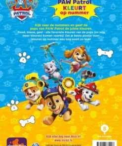 Alternative view of Paw Patrol kleurt op nummer