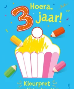 Hoera, 3 jaar! Kleurpret voor kleine handjes