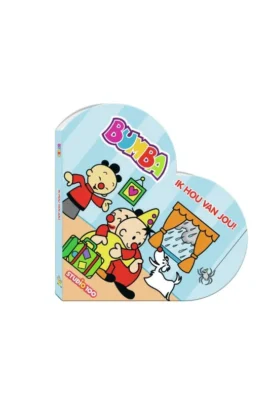 kartonboek in hartvorm - ik hou van je !