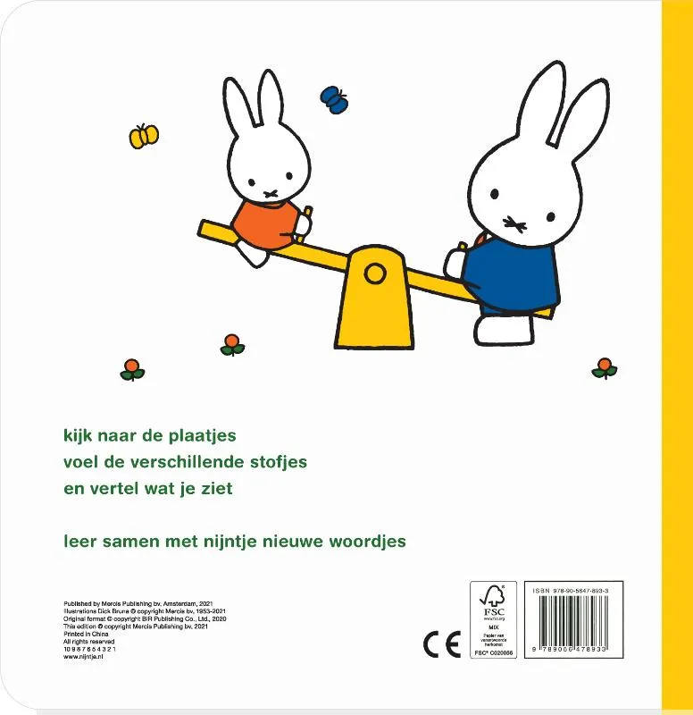 nijntje voelboek woordjes leren | 9789056478933 nijntje voelboek woordjes leren - Afbeelding 2