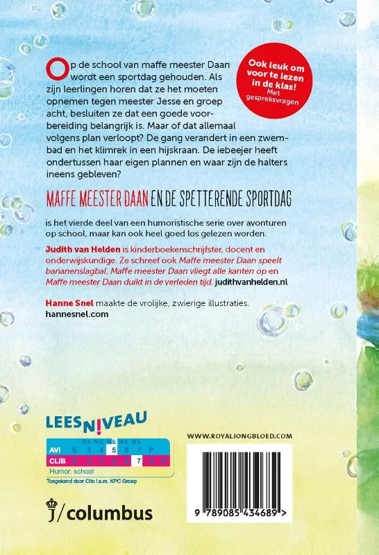 Maffe Meester Daan en de spetterende sportdag | 9789085434689 Maffe Meester Daan en de spetterende sportdag - Afbeelding 2