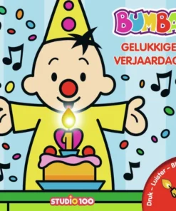 verjaardagsboek met kaars en muziek